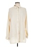 Shein Ivory Long Sleeve Button-Down Shirt Size 6 - photo 1
