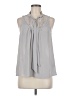Maeve 100% Polyester Gray Sleeveless Blouse Size 6 - photo 1