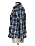 Gap Outlet 100% Cotton Plaid Blue Long Sleeve Button-Down Shirt Size L - photo 5