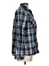 Gap Outlet 100% Cotton Plaid Blue Long Sleeve Button-Down Shirt Size L - photo 4
