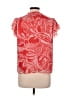 CeCe 100% Polyester Red Short Sleeve Blouse Size M - photo 2