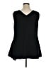 H By Halston 100% Polyester Black Sleeveless Top Size 14 - photo 2