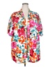 Shein Curve 100% Polyester Tropical Pink Kimono Size 18 Plus (3) - photo 1