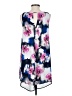Astr 100% Polyester Print Blue Casual Dress Size XS (estimated) - photo 2