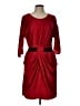 BCBGMAXAZRIA 100% Polyester Red Cocktail Dress Size L - photo 1