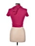 Feathers Pink Short Sleeve Turtleneck Size M - photo 2