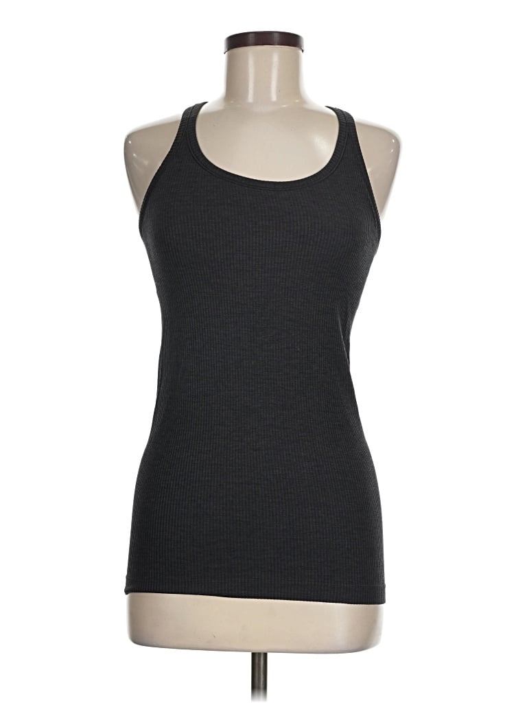 Pre-owned Lululemon Athletica Tank Top Gray Halter Neckline Tops