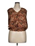 Evereve 100% Polyester Brown Sleeveless Blouse Size XL - photo 1