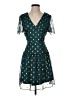Francesca's 100% Polyester Polka Dots Teal Cocktail Dress Size S - photo 1