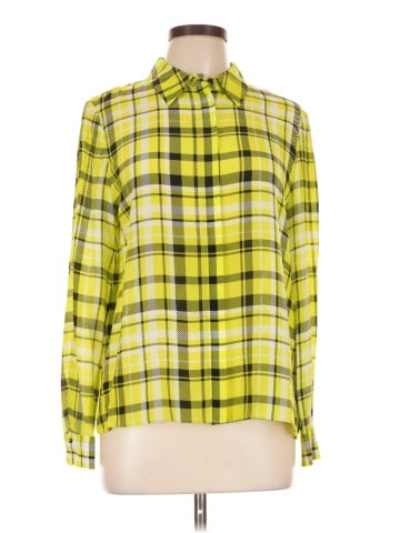 Alice + Olivia Long Sleeve Silk Top (view 1)