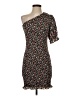 Unbranded 100% Polyester Print Black Cocktail Dress Size S - photo 1
