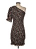 Unbranded 100% Polyester Print Black Cocktail Dress Size S - photo 2