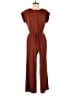 Monteau Solid Brown Jumpsuit Size M - photo 1