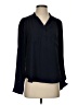 Nine West Blue Black Long Sleeve Blouse Size S - photo 1