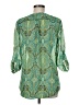 Tacera 100% Polyester Green 3/4 Sleeve Blouse Size M - photo 2