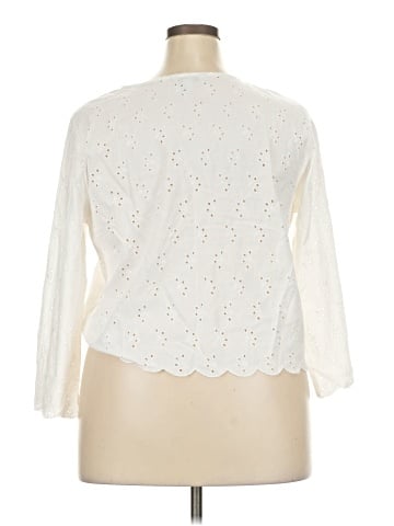 Croft & Barrow 3/4 Sleeve Blouse (view 2)