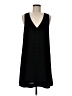 Madewell Solid Black Heather Button-Front Dress Size M - photo 1
