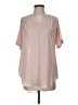 Worthington 100% Polyester Pink Short Sleeve Blouse Size XS - photo 1