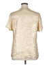 Unbranded 100% Polyester Metallic Gold Short Sleeve Blouse Size XL - photo 2