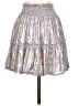 Free People 100% Polyester Paisley Silver Casual Skirt Size S - photo 2