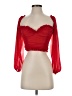 Bella Mae Red 3/4 Sleeve Blouse Size S - photo 1