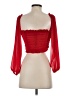 Bella Mae Red 3/4 Sleeve Blouse Size S - photo 2