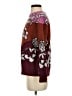 Rowley Floral Burgundy Pullover Sweater Size S - photo 5