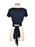 J.Crew 100% Viscose Blue Short Sleeve Top Size S - photo 2