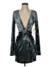 TOBI Metallic Silver Cocktail Dress Size S - photo 1