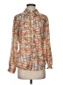 Sharon Young 100% Polyester Print Orange Long Sleeve Blouse Size S - photo 1