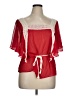 Lane Bryant 100% Polyester Red Short Sleeve Blouse Size 14 - 16 Plus - photo 1