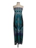 Valerie Stevens Graphic Teal Cocktail Dress Size S - photo 1
