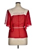 Lane Bryant 100% Polyester Red Short Sleeve Blouse Size 14 - 16 Plus - photo 2