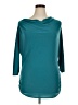 NY Collection Teal 3/4 Sleeve Top Size 1X - photo 1