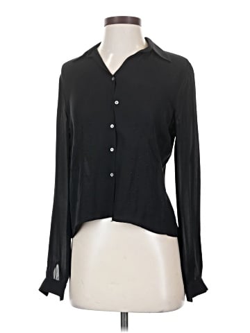 Studio M Long Sleeve Silk Top (view 1)