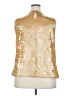Unbranded 100% Polyester Metallic Gold Sleeveless Blouse Size 3XL - photo 2