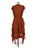 MSK 100% Polyester Brown Cocktail Dress Size M - photo 2