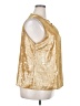Unbranded 100% Polyester Metallic Gold Sleeveless Blouse Size 3XL - photo 4