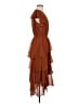 MSK 100% Polyester Brown Cocktail Dress Size M - photo 4