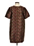 Zara 100% Polyester Print Brown Casual Dress Size S - photo 1