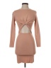 Zara Solid Tan Cocktail Dress Size S - photo 1