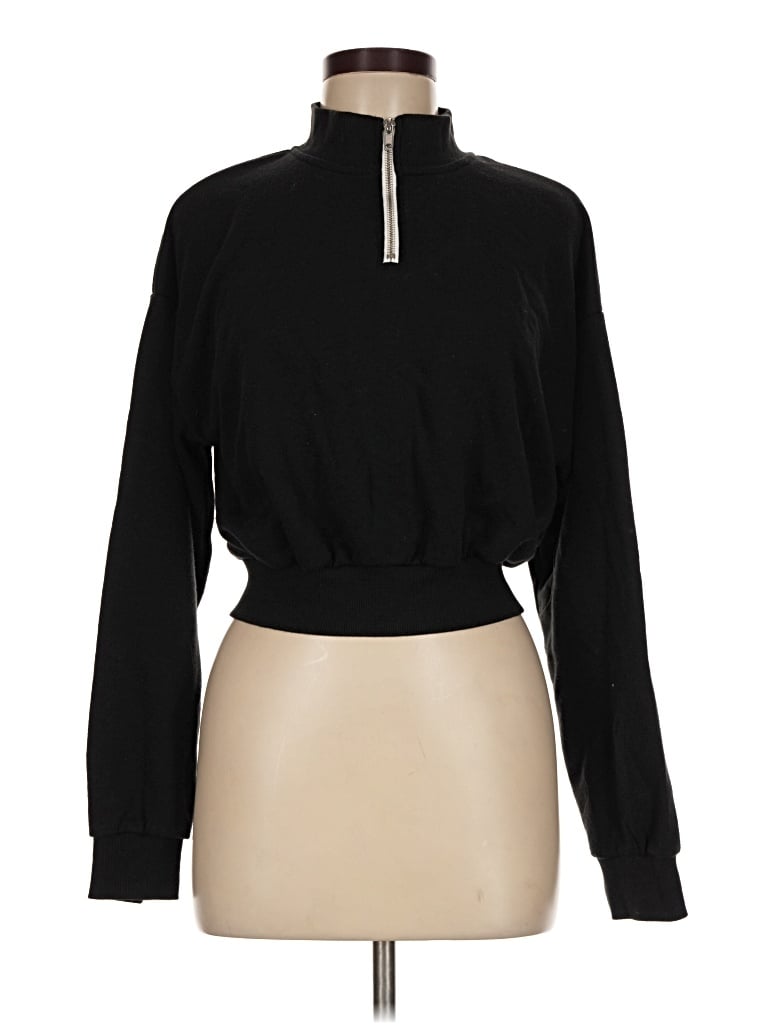 Pre-owned Forever 21 Turtleneck Sweater In Black