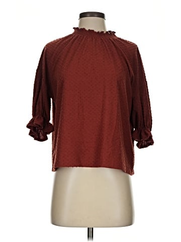 TeXTURE & THREAD Madewell 3/4 Sleeve Blouse (view 1)