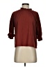 TeXTURE & THREAD Madewell Burgundy 3/4 Sleeve Blouse Size S - photo 1