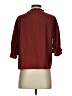 TeXTURE & THREAD Madewell Burgundy 3/4 Sleeve Blouse Size S - photo 2