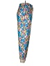 Zara Floral Blue Casual Pants Size L - photo 4