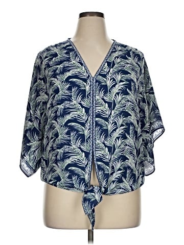 Max Studio Short Sleeve Blouse (view 1)