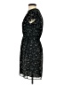 H&M 100% Polyester Floral Black Casual Dress Size 0 - photo 5
