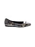 Donald J Pliner Animal Print Snake Print Gray Black Flats Size 6 1/2 - photo 1