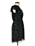 H&M 100% Polyester Floral Black Casual Dress Size 0 - photo 4
